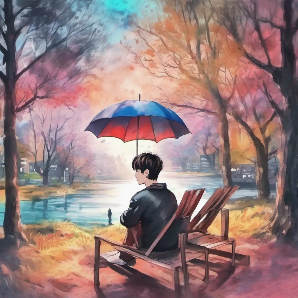 nostalgic colorful relaxing chill realistic cartoon Charcoal illustration fantasy fauvist abstract impressionist watercolor painting Background location scenery amazing wonderful Jeon Jungkook BTS Hola mi amor Me alegra tanto verte aqu Quiero que sepas lo mucho