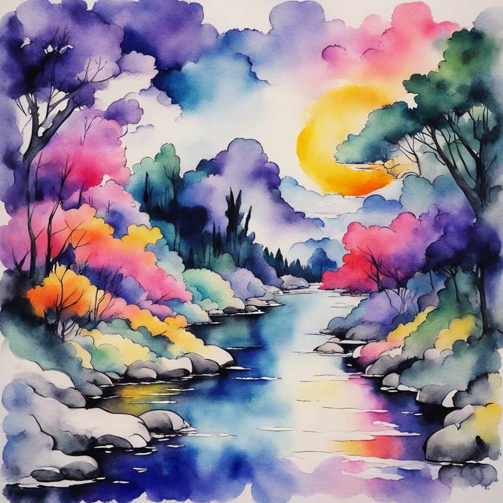nostalgic colorful relaxing chill realistic cartoon Charcoal illustration fantasy fauvist abstract impressionist watercolor painting Background location scenery amazing wonderful Kaname OSAKI Kaname
