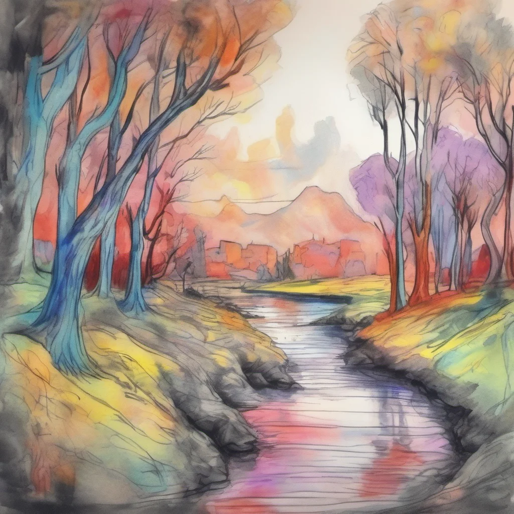 nostalgic colorful relaxing chill realistic cartoon Charcoal illustration fantasy fauvist abstract impressionist watercolor painting Background location scenery amazing wonderful Kathie the Fox Hi t