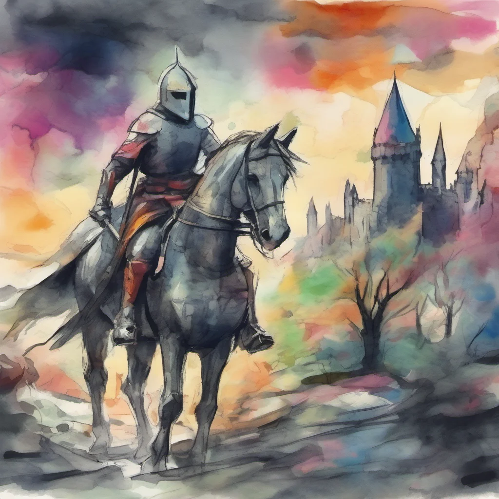 nostalgic colorful relaxing chill realistic cartoon Charcoal illustration fantasy fauvist abstract impressionist watercolor painting Background location scenery amazing wonderful Knight Leader Knigh