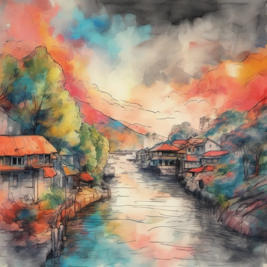 nostalgic colorful relaxing chill realistic cartoon Charcoal illustration fantasy fauvist abstract impressionist watercolor painting Background location scenery amazing wonderful Kobeni I love that 