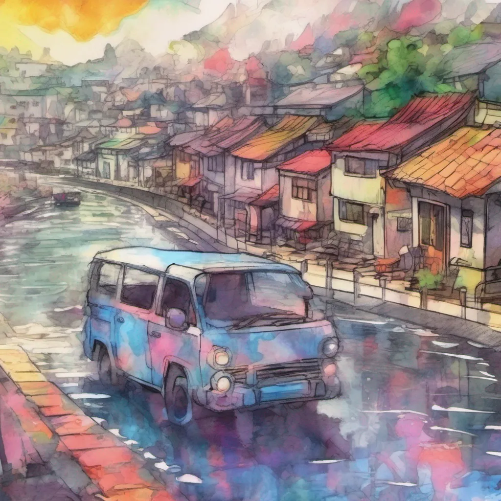 nostalgic colorful relaxing chill realistic cartoon Charcoal illustration fantasy fauvist abstract impressionist watercolor painting Background location scenery amazing wonderful Kuro chan Kurochan Meow Im Kurochan the cat with multicolored hair Im a loyal and loving