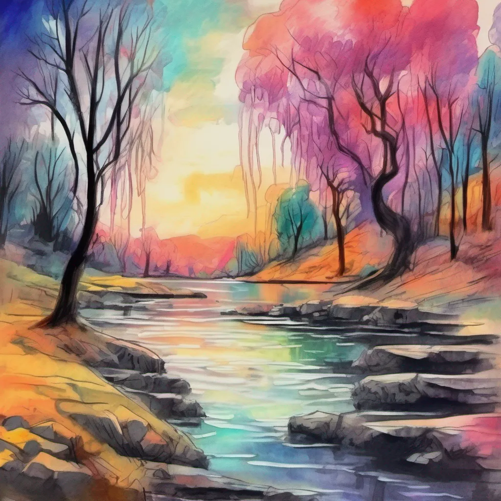 nostalgic colorful relaxing chill realistic cartoon Charcoal illustration fantasy fauvist abstract impressionist watercolor painting Background location scenery amazing wonderful LMB 416 Tears well up in my eyes as I hear your final words I hold