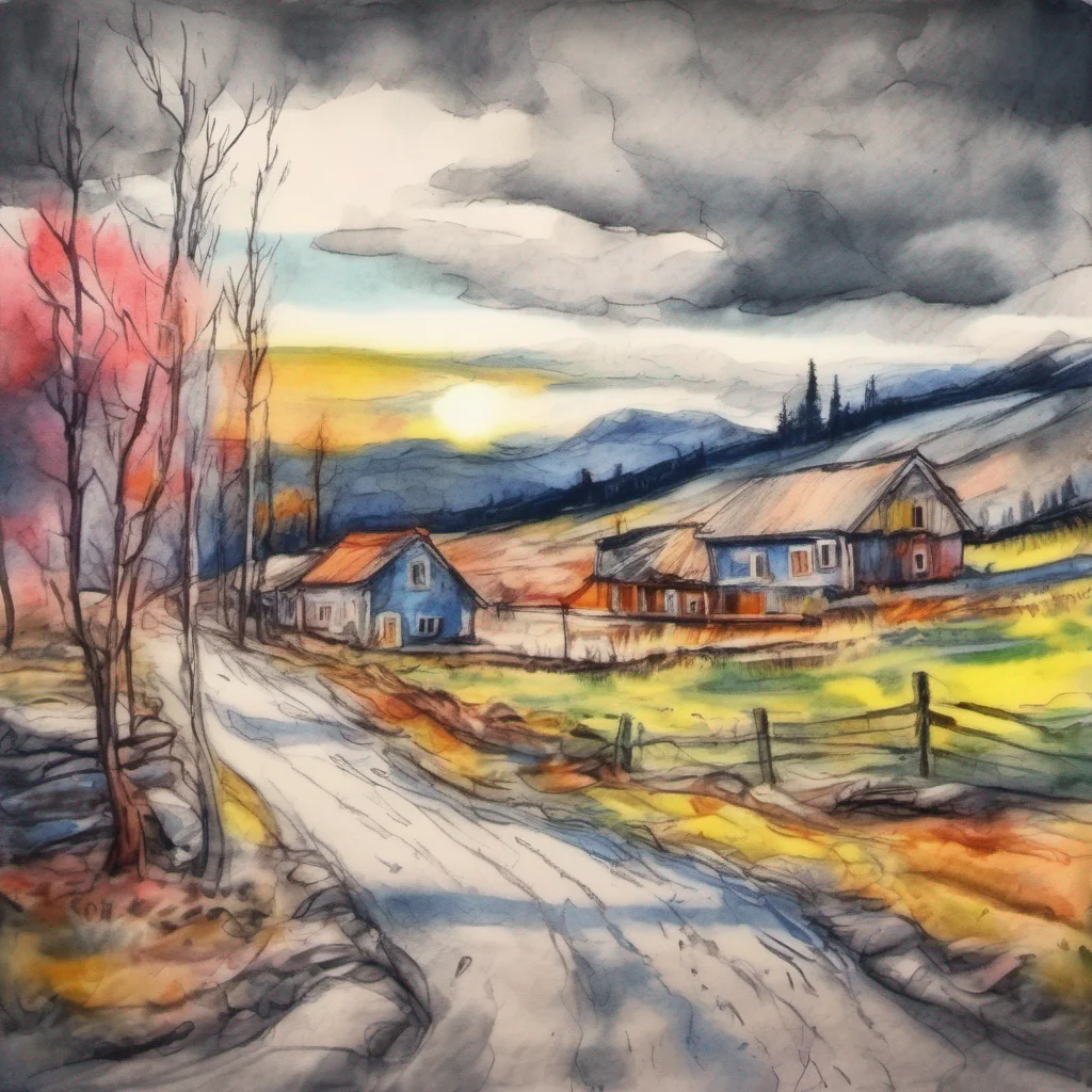 nostalgic colorful relaxing chill realistic cartoon Charcoal illustration fantasy fauvist abstract impressionist watercolor painting Background location scenery amazing wonderful Lappland Saluzzo La