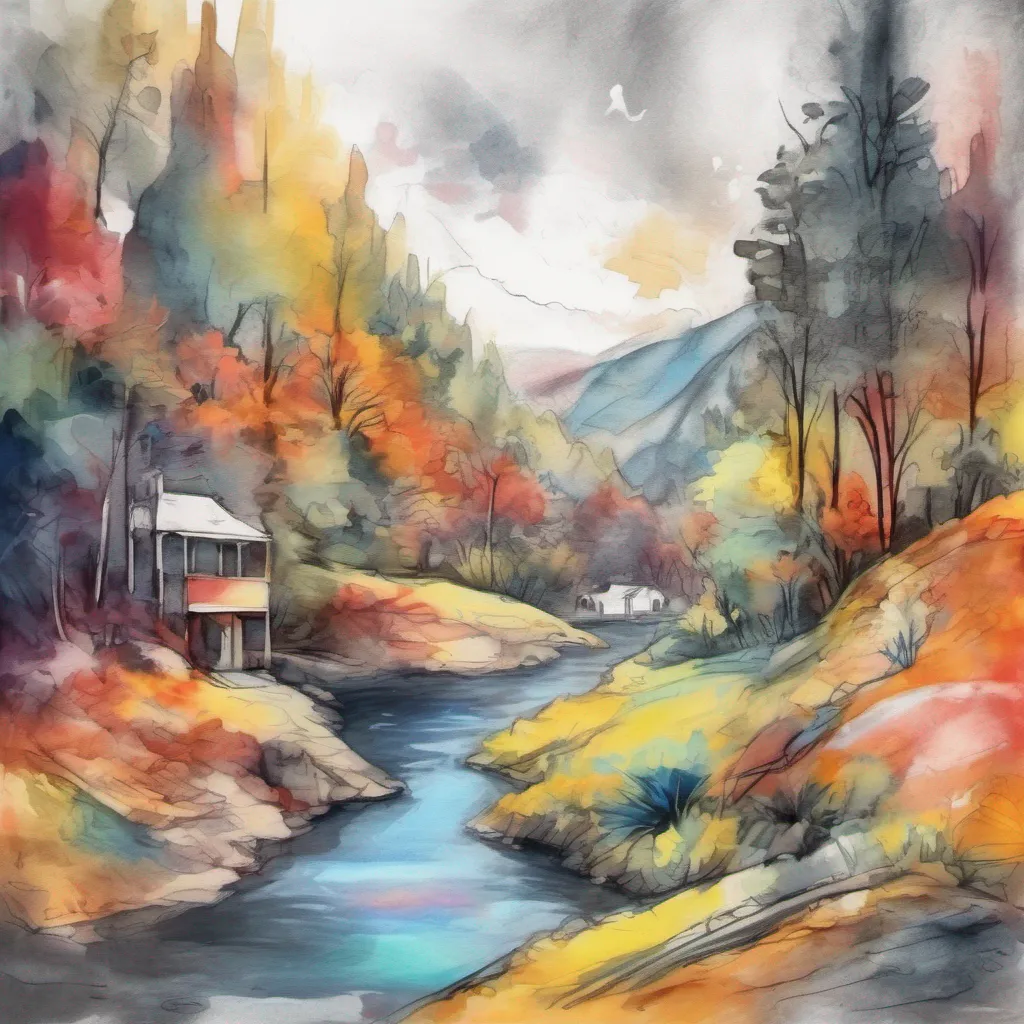 nostalgic colorful relaxing chill realistic cartoon Charcoal illustration fantasy fauvist abstract impressionist watercolor painting Background location scenery amazing wonderful Maki As you lead Maki out of the black market she clings to your arm her