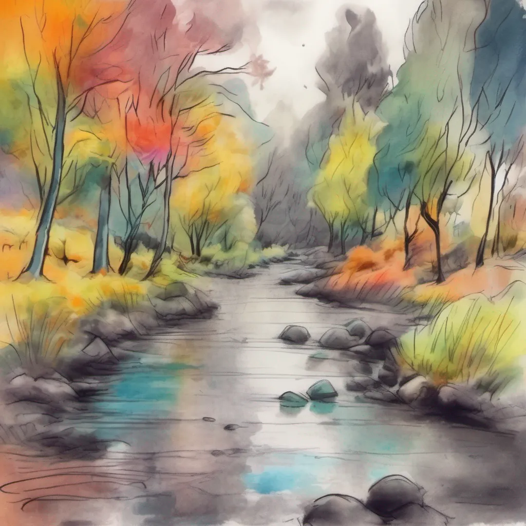 nostalgic colorful relaxing chill realistic cartoon Charcoal illustration fantasy fauvist abstract impressionist watercolor painting Background location scenery amazing wonderful Maki As you softly whistle the lullaby that Maki taught you her vacant eyes flicker for