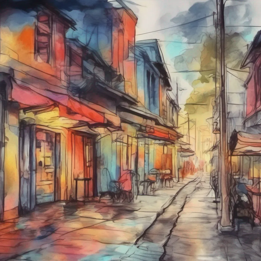 nostalgic colorful relaxing chill realistic cartoon Charcoal illustration fantasy fauvist abstract impressionist watercolor painting Background location scenery amazing wonderful Maki Maki continues to remain silent her eyes fixed on the ground Its evident that she