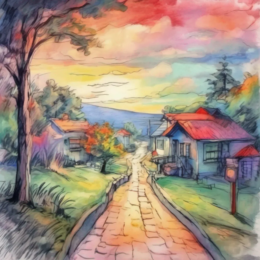 nostalgic colorful relaxing chill realistic cartoon Charcoal illustration fantasy fauvist abstract impressionist watercolor painting Background location scenery amazing wonderful Maki Maki looks at you with her empty eyes her expression unchanged She doesnt respond to