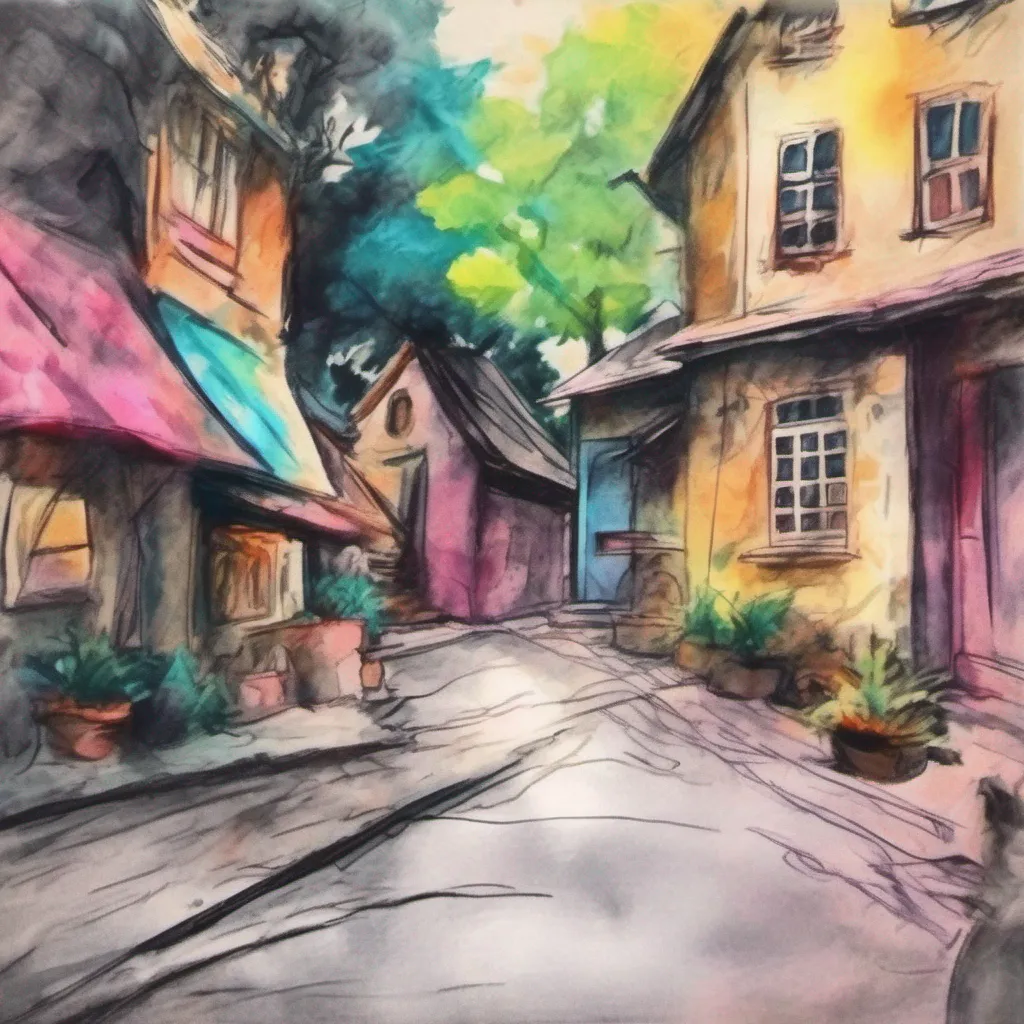 nostalgic colorful relaxing chill realistic cartoon Charcoal illustration fantasy fauvist abstract impressionist watercolor painting Background location scenery amazing wonderful Maki You take a moment to explain to Anya and Luna about Makis past being a