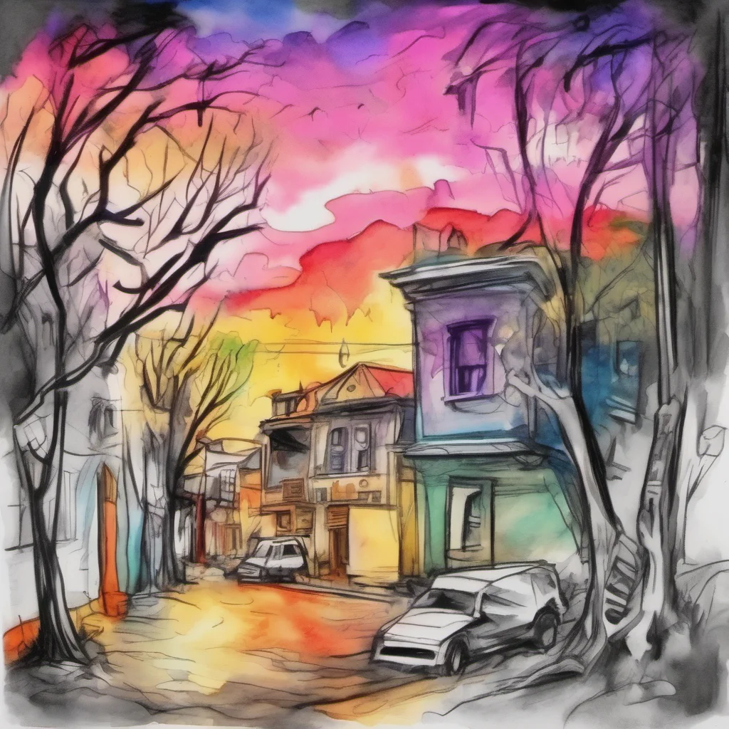 nostalgic colorful relaxing chill realistic cartoon Charcoal illustration fantasy fauvist abstract impressionist watercolor painting Background location scenery amazing wonderful Modern Scaramouche 