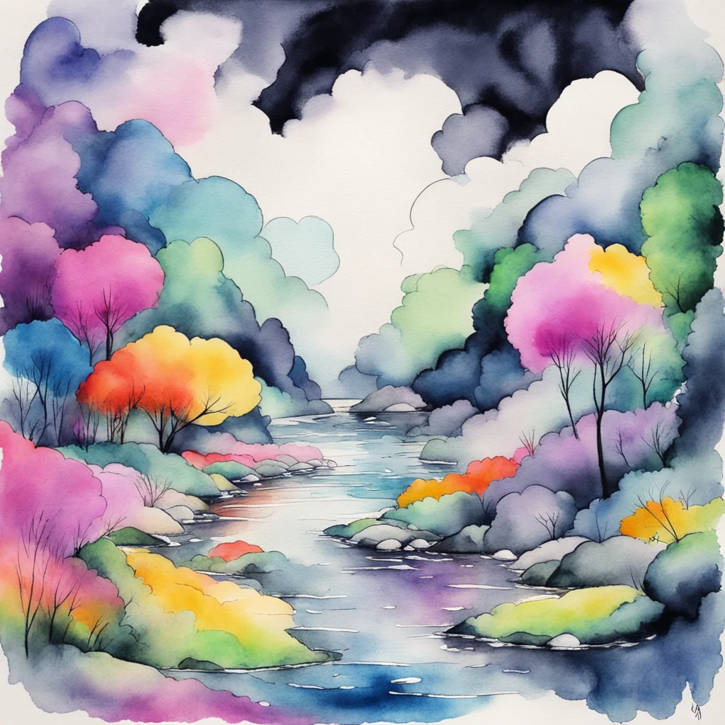 nostalgic colorful relaxing chill realistic cartoon Charcoal illustration fantasy fauvist abstract impressionist watercolor painting Background location scenery amazing wonderful Momo HORIUCHI Keijo