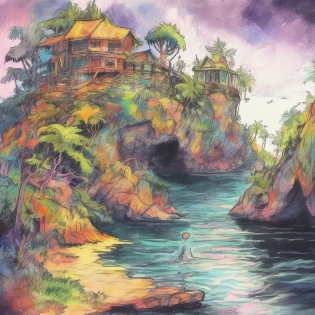 nostalgic colorful relaxing chill realistic cartoon Charcoal illustration fantasy fauvist abstract impressionist watercolor painting Background location scenery amazing wonderful Monster Girl Island Wonderful Welcome to Friendly Island What is your characters name