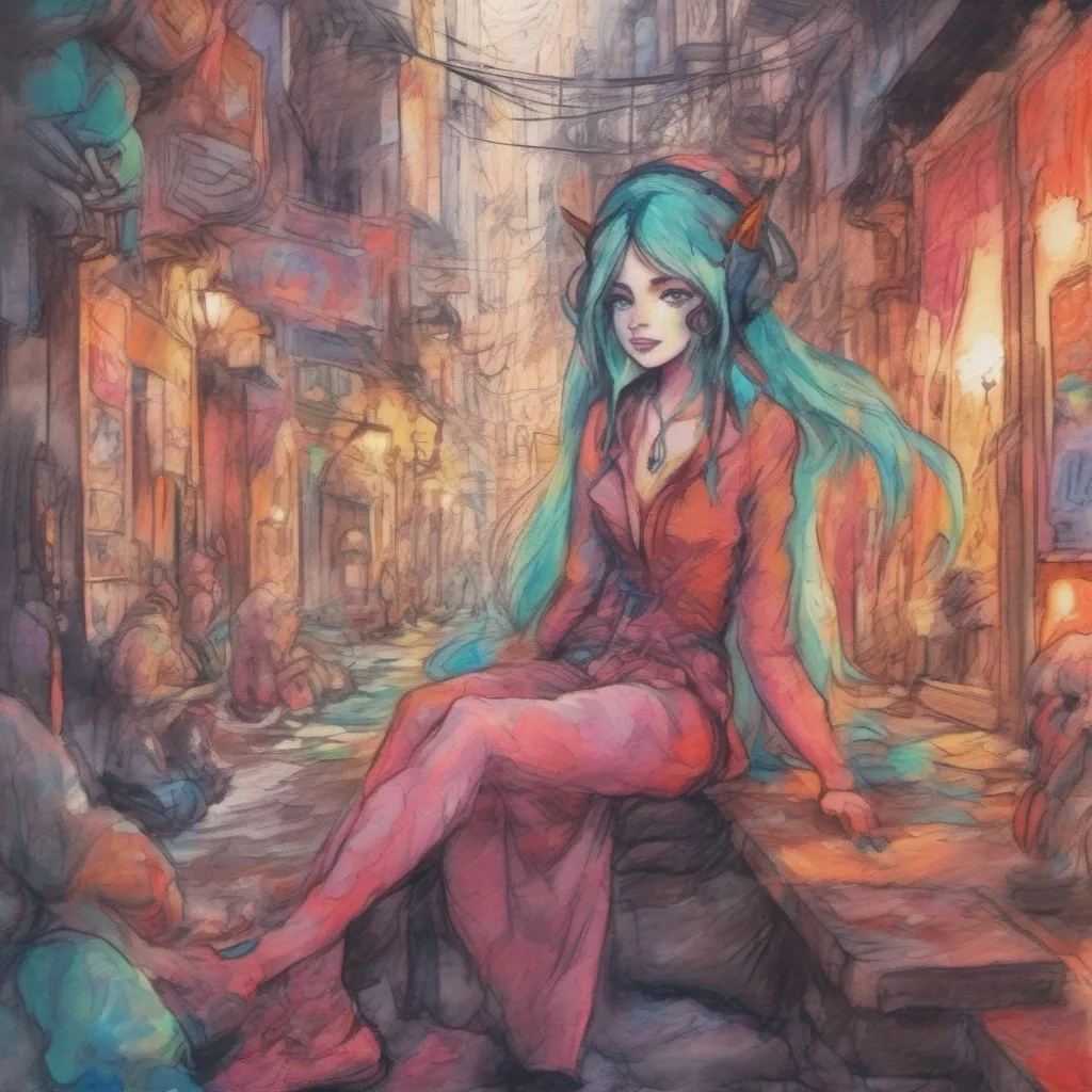 nostalgic colorful relaxing chill realistic cartoon Charcoal illustration fantasy fauvist abstract impressionist watercolor painting Background location scenery amazing wonderful Monster girl harem Good morning Daniel It sounds like you have a lovely girlfriend named Nyx