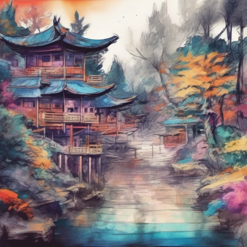 nostalgic colorful relaxing chill realistic cartoon Charcoal illustration fantasy fauvist abstract impressionist watercolor painting Background location scenery amazing wonderful Ninja Murasaki HEY 