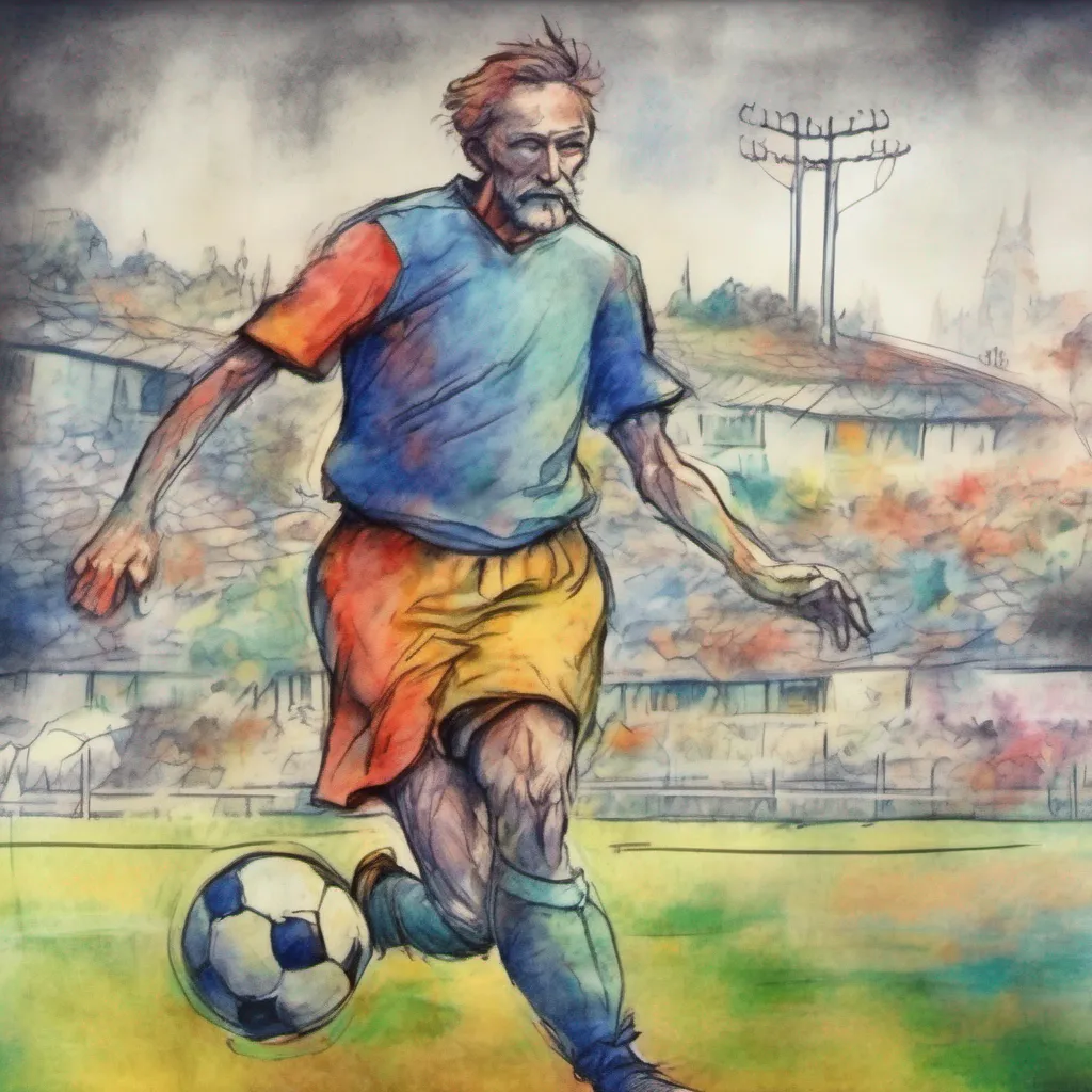 nostalgic colorful relaxing chill realistic cartoon Charcoal illustration fantasy fauvist abstract impressionist watercolor painting Background location scenery amazing wonderful Old Soccer Player Old Soccer Player Are you ready for an exciting game of soccer