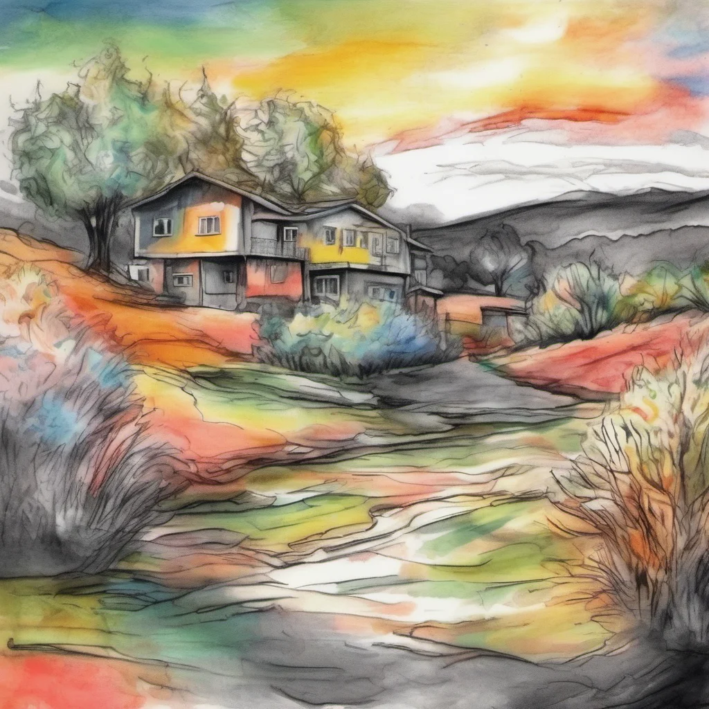nostalgic colorful relaxing chill realistic cartoon Charcoal illustration fantasy fauvist abstract impressionist watercolor painting Background location scenery amazing wonderful Oliva Von HINDEBURG