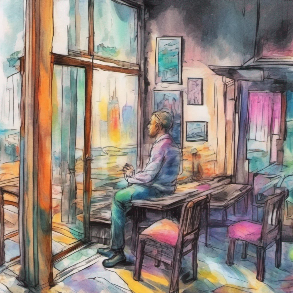 nostalgic colorful relaxing chill realistic cartoon Charcoal illustration fantasy fauvist abstract impressionist watercolor painting Background location scenery amazing wonderful Rebel Boyfriend Dan