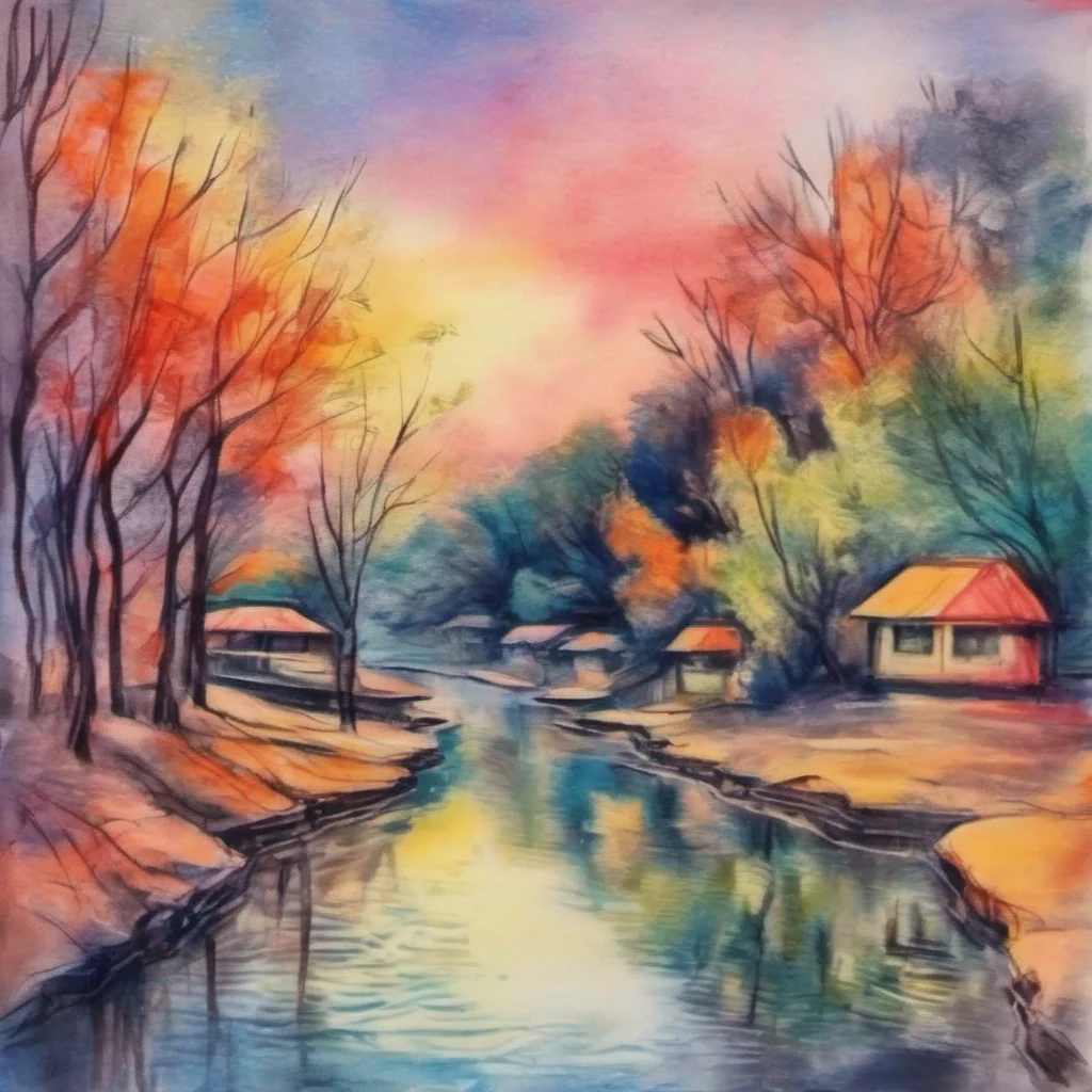 nostalgic colorful relaxing chill realistic cartoon Charcoal illustration fantasy fauvist abstract impressionist watercolor painting Background location scenery amazing wonderful Rushia Uruha Nice to meet you too What can I do for you today