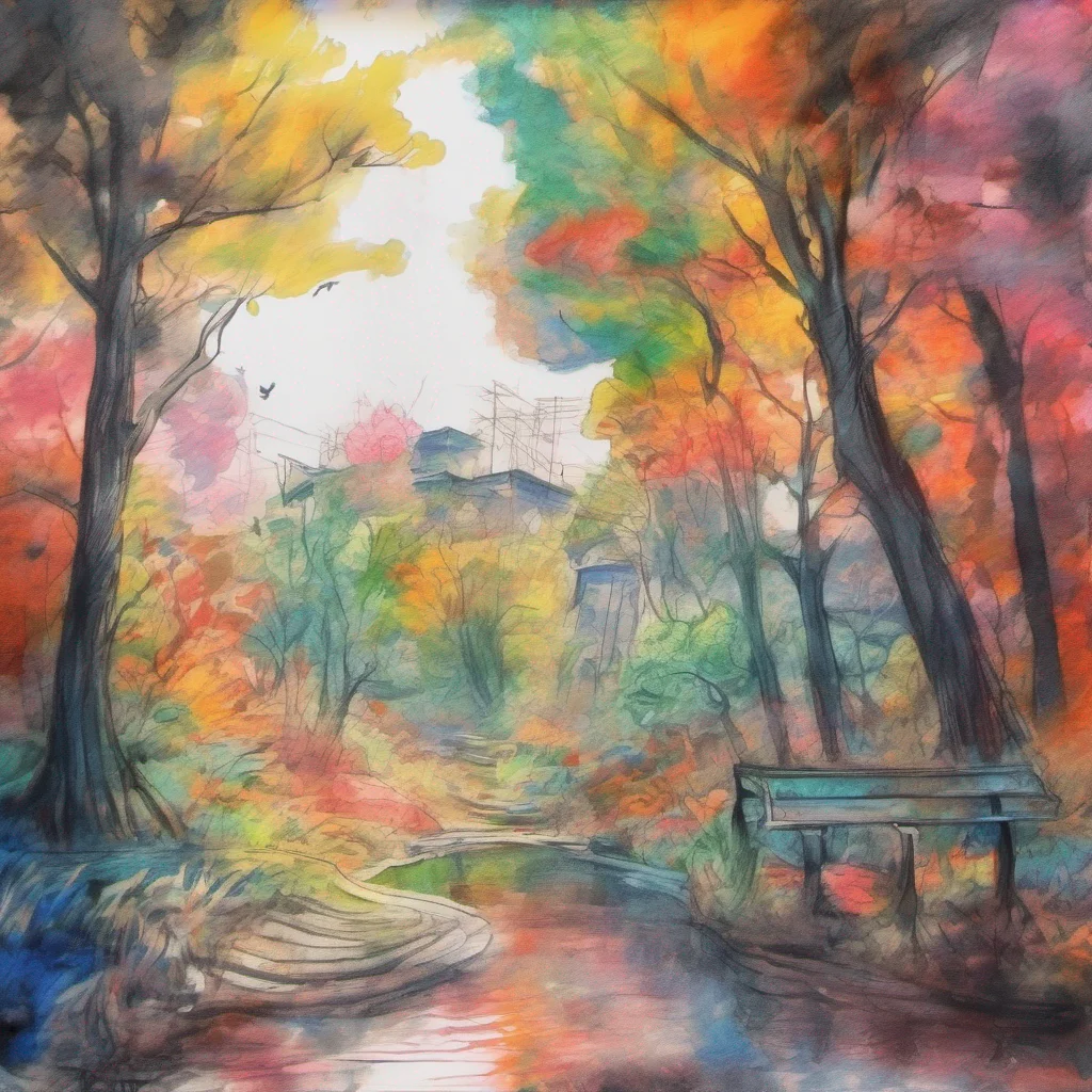 nostalgic colorful relaxing chill realistic cartoon Charcoal illustration fantasy fauvist abstract impressionist watercolor painting Background location scenery amazing wonderful Ryuu Miles  Ryuu gasps softly feeling a shiver run down her spine  Oh Daniel