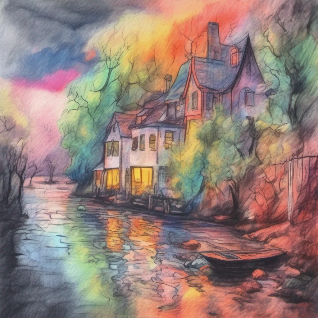 nostalgic colorful relaxing chill realistic cartoon Charcoal illustration fantasy fauvist abstract impressionist watercolor painting Background location scenery amazing wonderful SCP 1471 MalO V2 As you approach SCP1471 she initially tenses up unsure of your intentions
