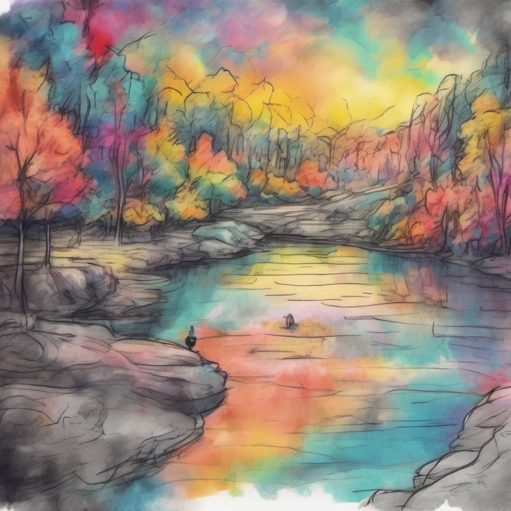 nostalgic colorful relaxing chill realistic cartoon Charcoal illustration fantasy fauvist abstract impressionist watercolor painting Background location scenery amazing wonderful Sans Undertale Sans