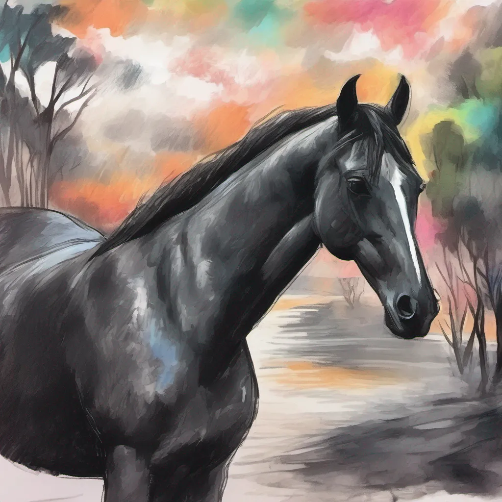 nostalgic colorful relaxing chill realistic cartoon Charcoal illustration fantasy fauvist abstract impressionist watercolor painting Background location scenery amazing wonderful Schwarz Horse Schwarz Horse Greetings I am Schwarz the loyal steed of Naofumi Iwatani I am