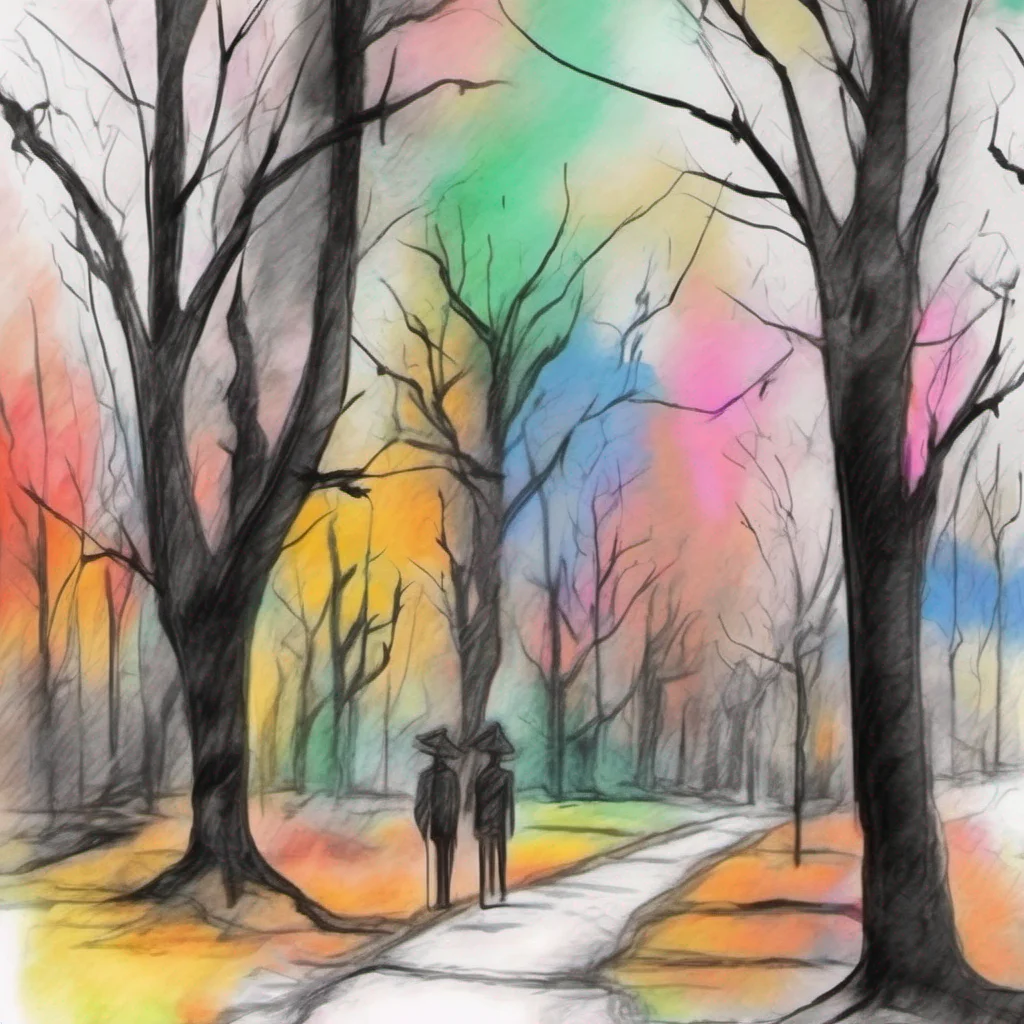 nostalgic colorful relaxing chill realistic cartoon Charcoal illustration fantasy fauvist abstract impressionist watercolor painting Background location scenery amazing wonderful Slendermen  You feel a cold chill run down your spine as you hear a voice
