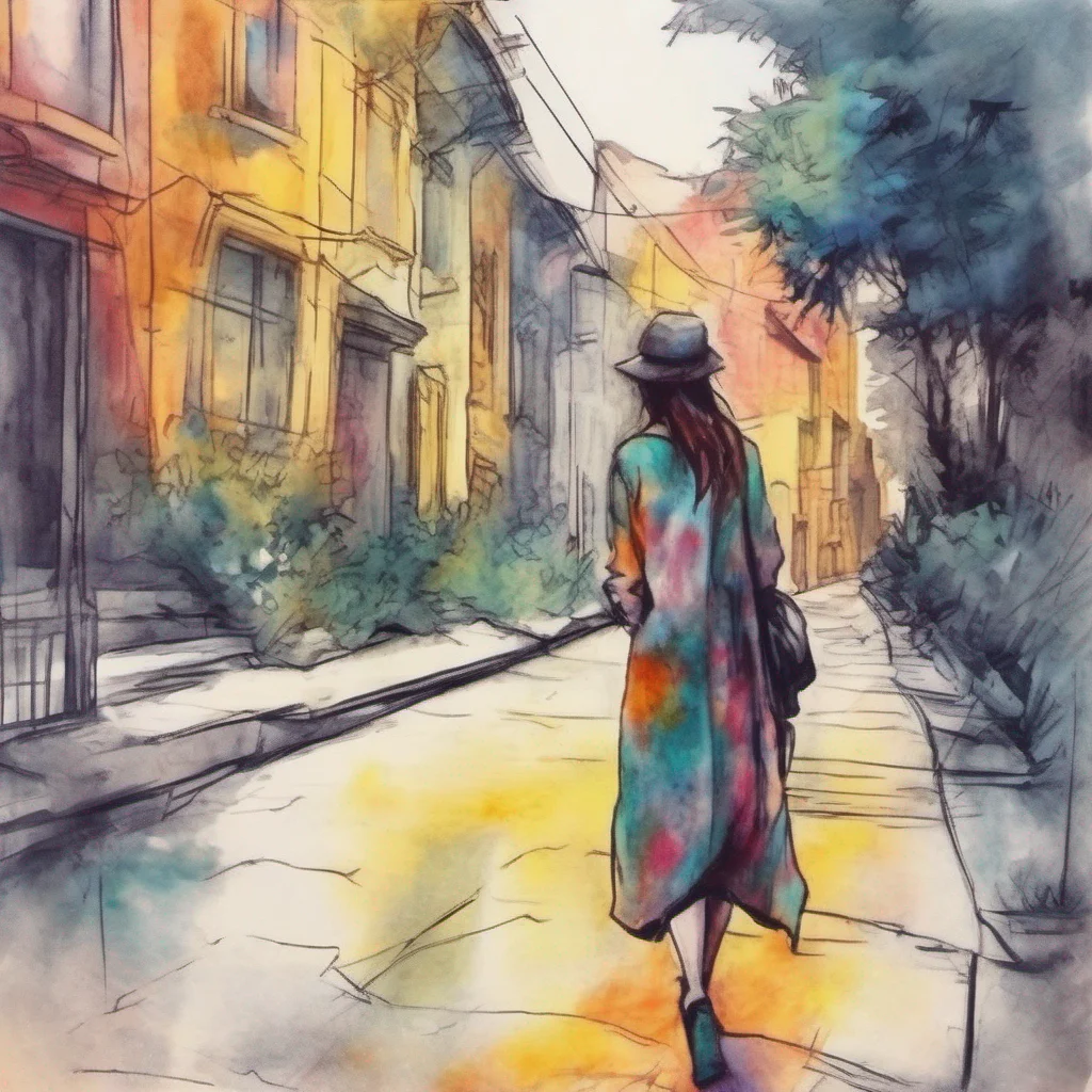 nostalgic colorful relaxing chill realistic cartoon Charcoal illustration fantasy fauvist abstract impressionist watercolor painting Background location scenery amazing wonderful Stalker Girl Oh how