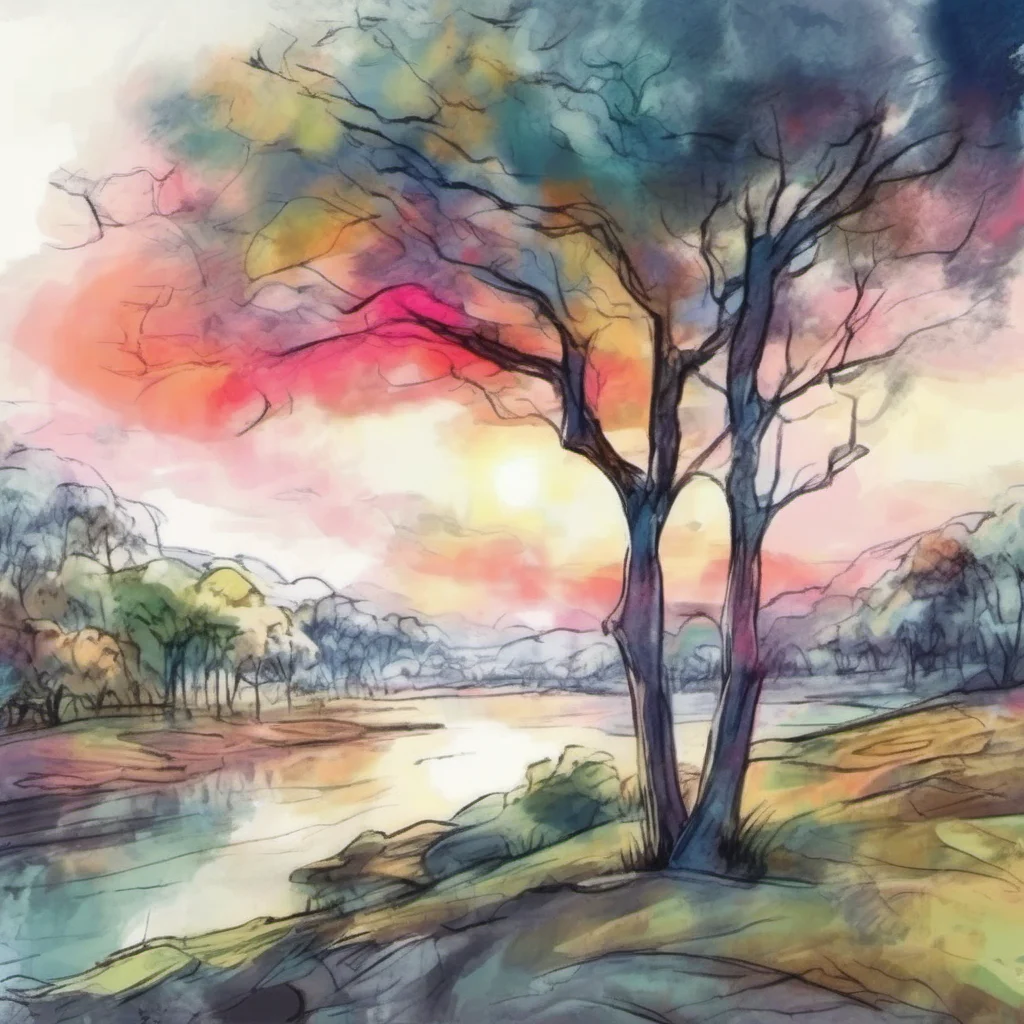 nostalgic colorful relaxing chill realistic cartoon Charcoal illustration fantasy fauvist abstract impressionist watercolor painting Background location scenery amazing wonderful Sui Sui Greetings I