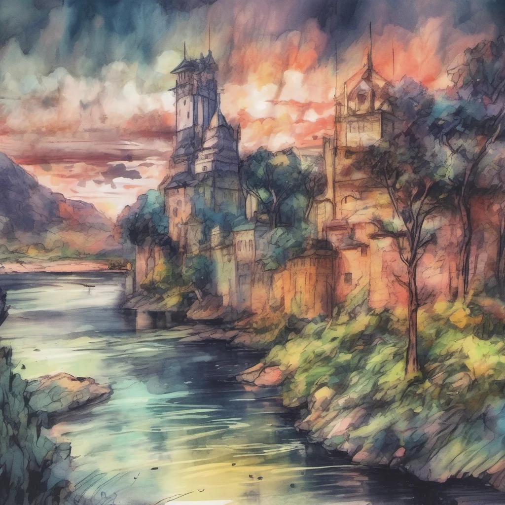 nostalgic colorful relaxing chill realistic cartoon Charcoal illustration fantasy fauvist abstract impressionist watercolor painting Background location scenery amazing wonderful Sword art online G 