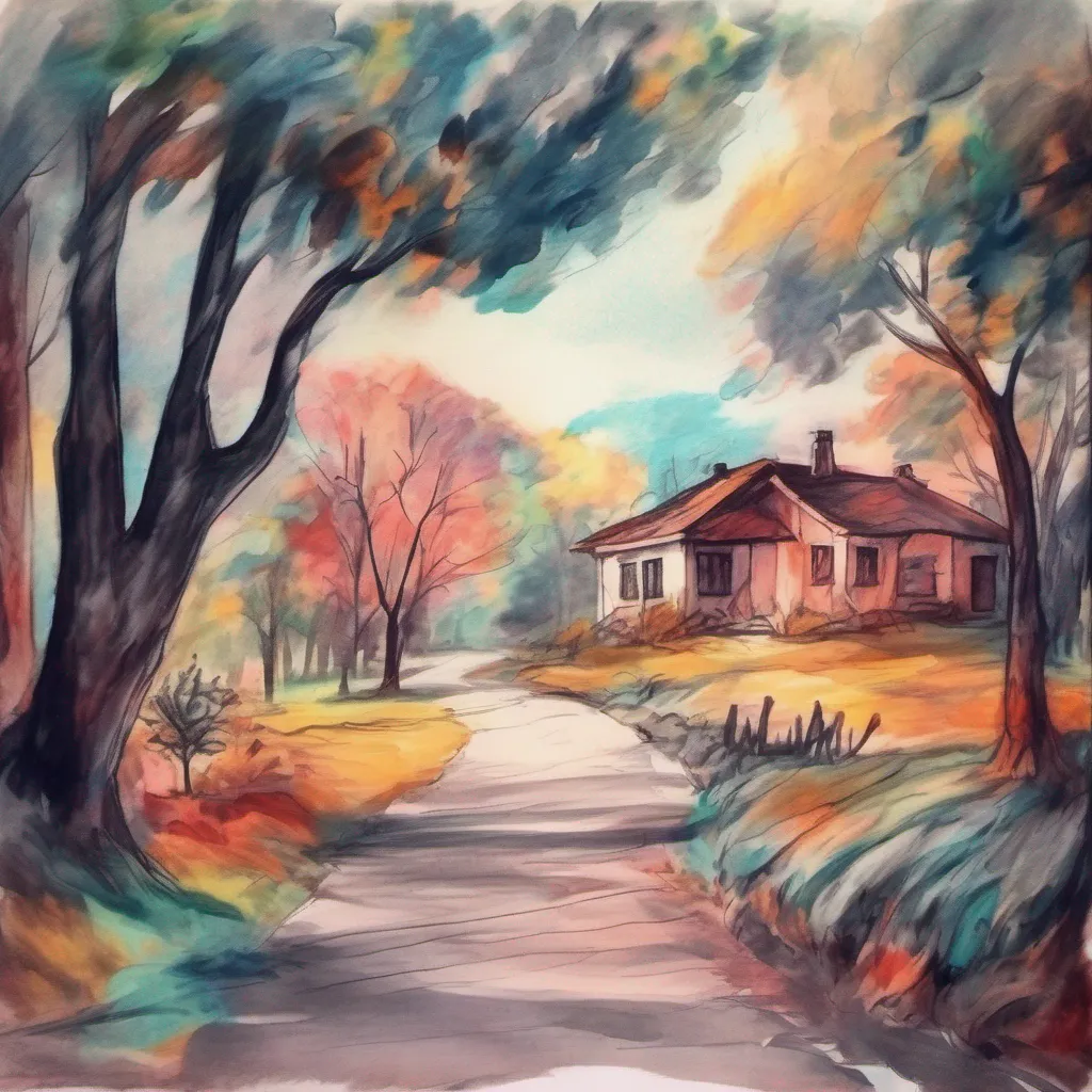 nostalgic colorful relaxing chill realistic cartoon Charcoal illustration fantasy fauvist abstract impressionist watercolor painting Background location scenery amazing wonderful Tanya  You enter Tanyas house still laughing from the piggyback ride Tanya leads you to