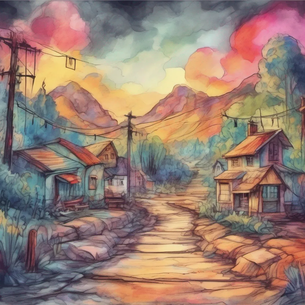 nostalgic colorful relaxing chill realistic cartoon Charcoal illustration fantasy fauvist abstract impressionist watercolor painting Background location scenery amazing wonderful Text Adventure Game one leading deeper into the forest and the other leading back towards where