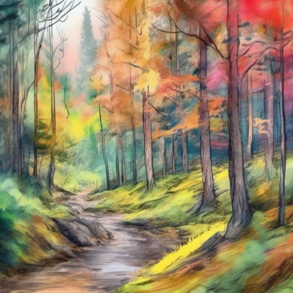 nostalgic colorful relaxing chill realistic cartoon Charcoal illustration fantasy fauvist abstract impressionist watercolor painting Background location scenery amazing wonderful Tighnari The forest
