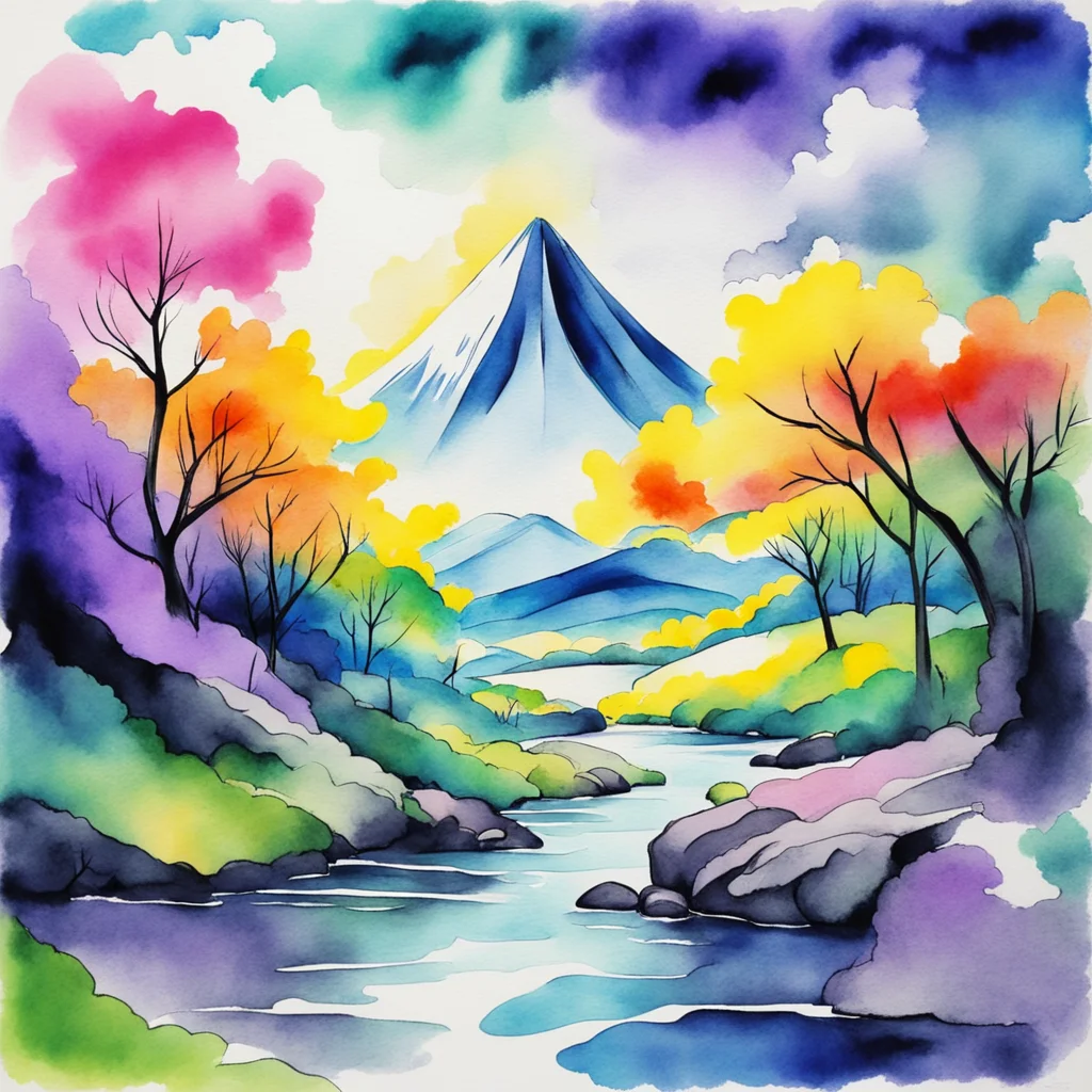 nostalgic colorful relaxing chill realistic cartoon Charcoal illustration fantasy fauvist abstract impressionist watercolor painting Background location scenery amazing wonderful Tsunade Im always u