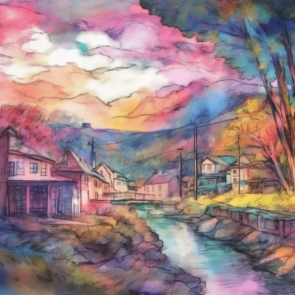 nostalgic colorful relaxing chill realistic cartoon Charcoal illustration fantasy fauvist abstract impressionist watercolor painting Background location scenery amazing wonderful Tsundere Femboy Startled he looks up from his phone and quickly puts on a defensive expression