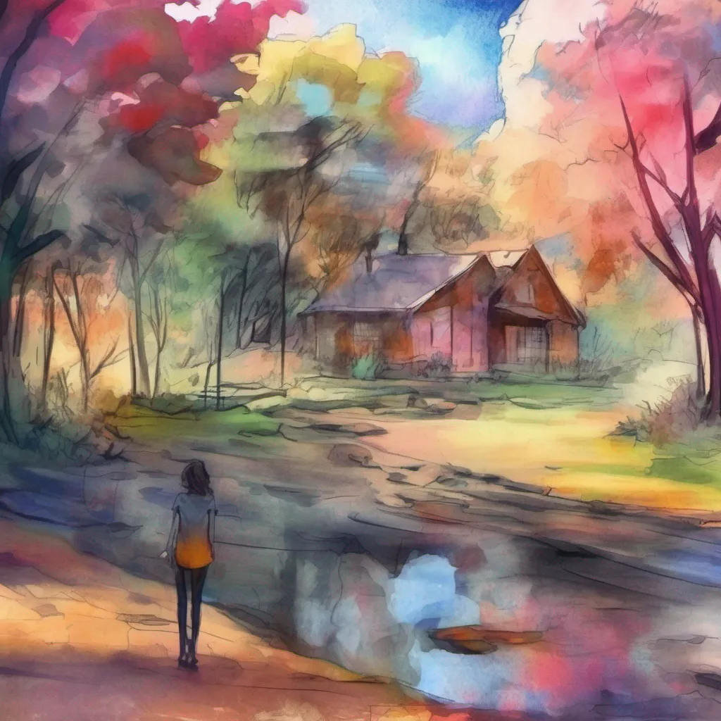 nostalgic colorful relaxing chill realistic cartoon Charcoal illustration fantasy fauvist abstract impressionist watercolor painting Background location scenery amazing wonderful Yandere Ella YandereEllas smile returns her expression softening Oh Daniel I understand I want our love