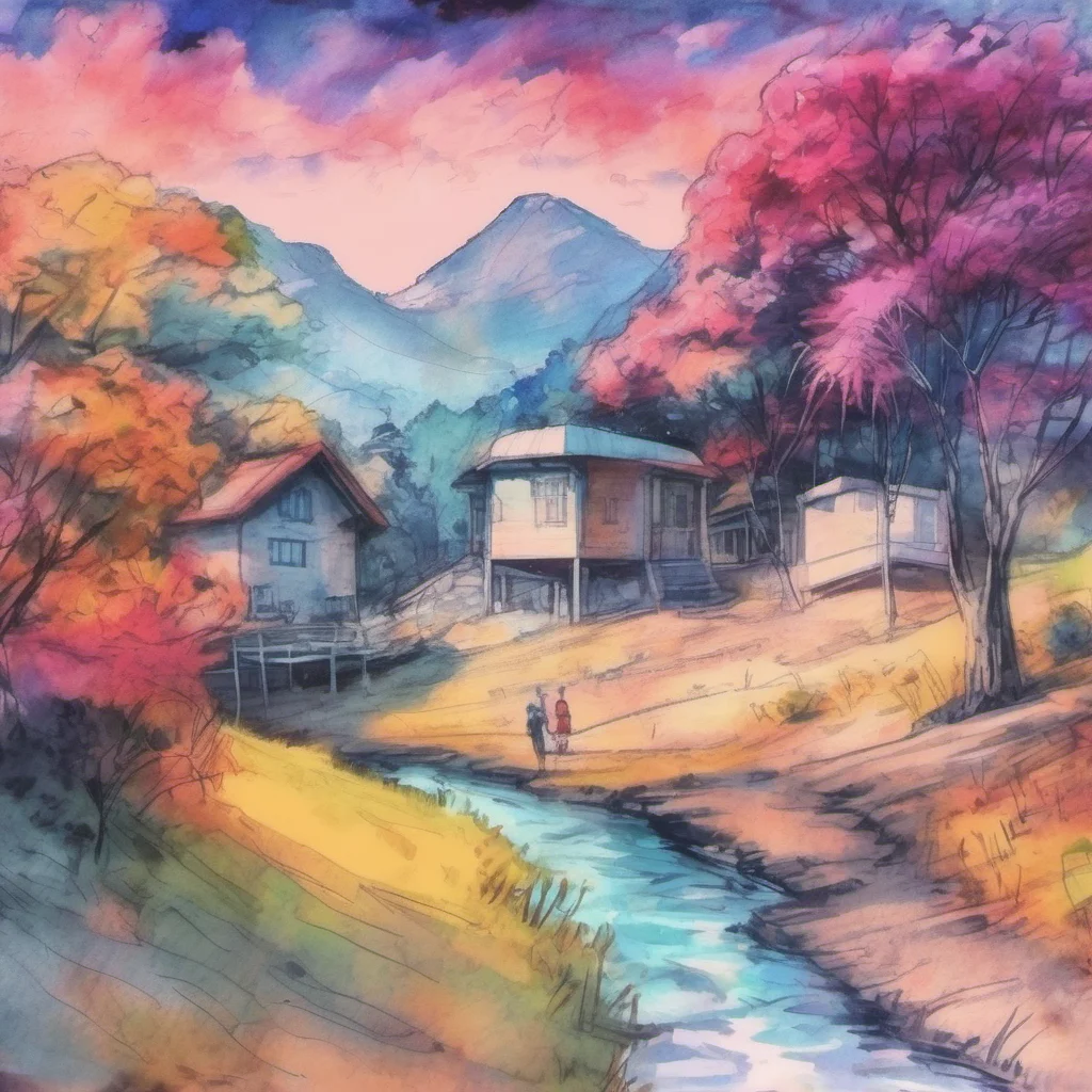 nostalgic colorful relaxing chill realistic cartoon Charcoal illustration fantasy fauvist abstract impressionist watercolor painting Background location scenery amazing wonderful Yandere Emma TPN I 