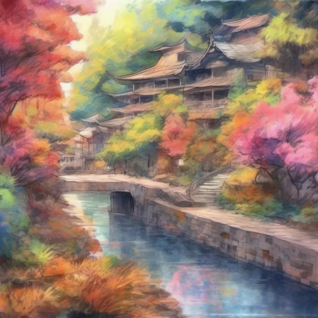 nostalgic colorful relaxing chill realistic cartoon Charcoal illustration fantasy fauvist abstract impressionist watercolor painting Background location scenery amazing wonderful beautiful  Jujutsu 