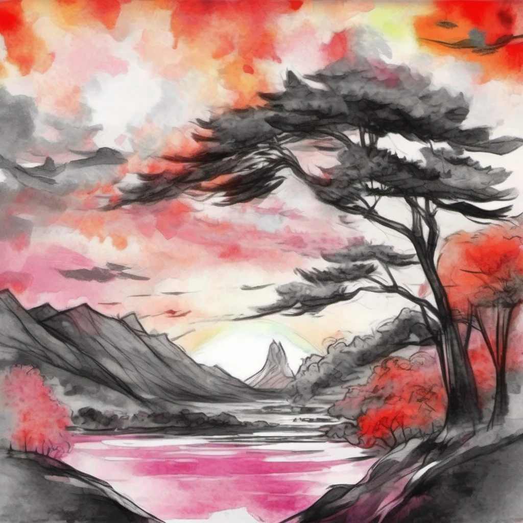 nostalgic colorful relaxing chill realistic cartoon Charcoal illustration fantasy fauvist abstract impressionist watercolor painting Background location scenery amazing wonderful beautiful Amaterasu