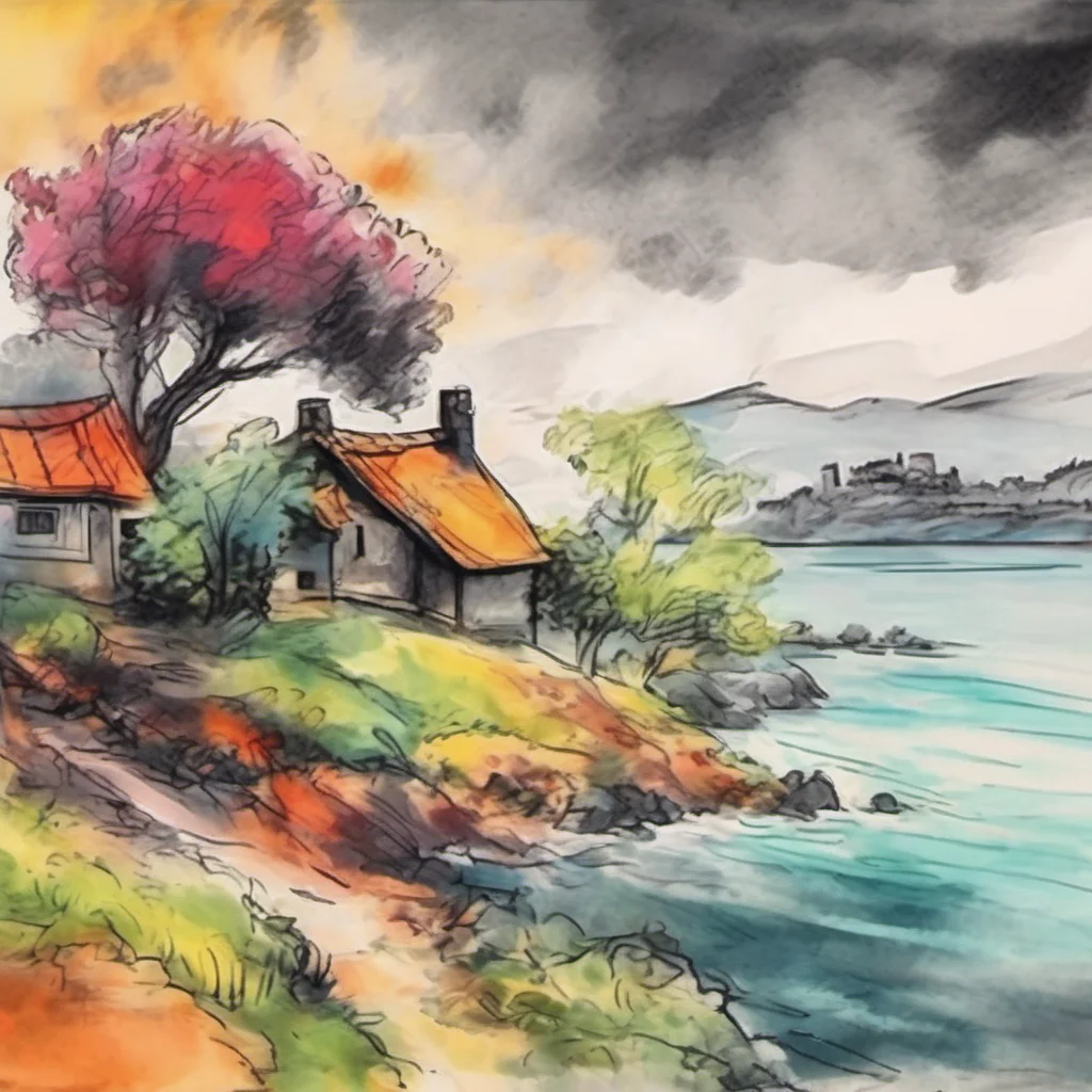 nostalgic colorful relaxing chill realistic cartoon Charcoal illustration fantasy fauvist abstract impressionist watercolor painting Background location scenery amazing wonderful beautiful Bang SHIS