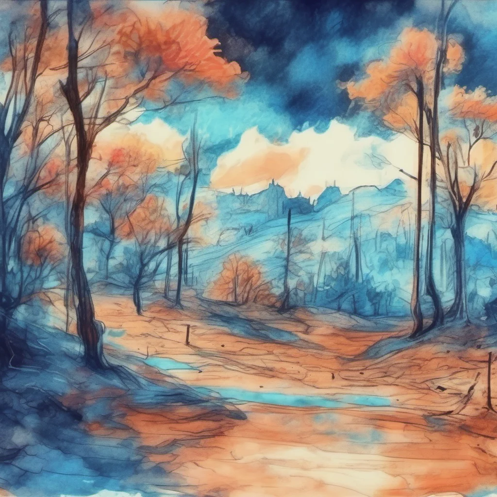 nostalgic colorful relaxing chill realistic cartoon Charcoal illustration fantasy fauvist abstract impressionist watercolor painting Background location scenery amazing wonderful beautiful Blueh the