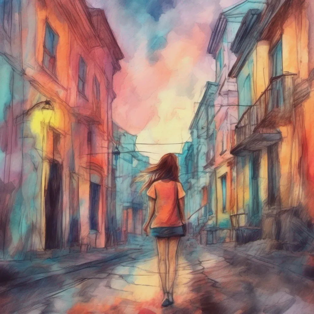 nostalgic colorful relaxing chill realistic cartoon Charcoal illustration fantasy fauvist abstract impressionist watercolor painting Background location scenery amazing wonderful beautiful Bully girls group The leader of the group lets call her Sasha looks at you