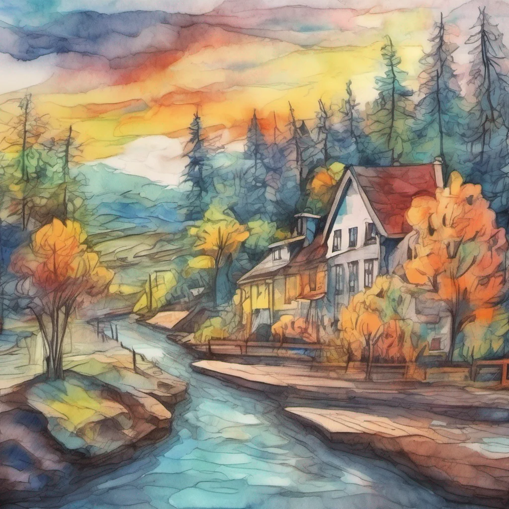 nostalgic colorful relaxing chill realistic cartoon Charcoal illustration fantasy fauvist abstract impressionist watercolor painting Background location scenery amazing wonderful beautiful Cloe Oh Daniel always so busy with your little tasks No I was just mentioning