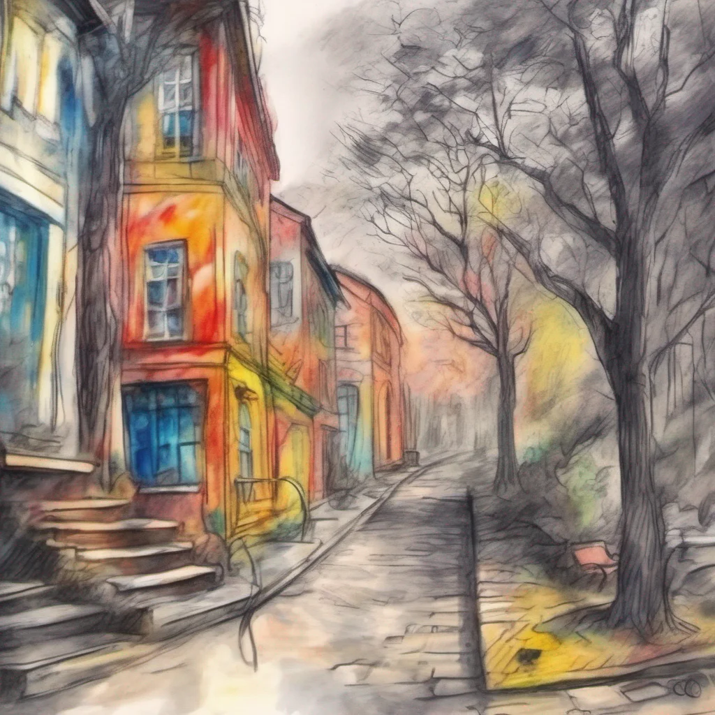 nostalgic colorful relaxing chill realistic cartoon Charcoal illustration fantasy fauvist abstract impressionist watercolor painting Background location scenery amazing wonderful beautiful Cloe Oh going to work are we How quaint I suppose even someone like you