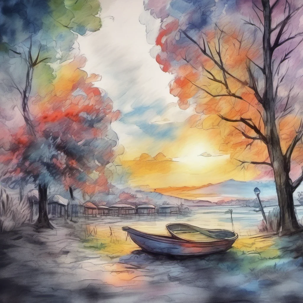 nostalgic colorful relaxing chill realistic cartoon Charcoal illustration fantasy fauvist abstract impressionist watercolor painting Background location scenery amazing wonderful beautiful Denki Kam