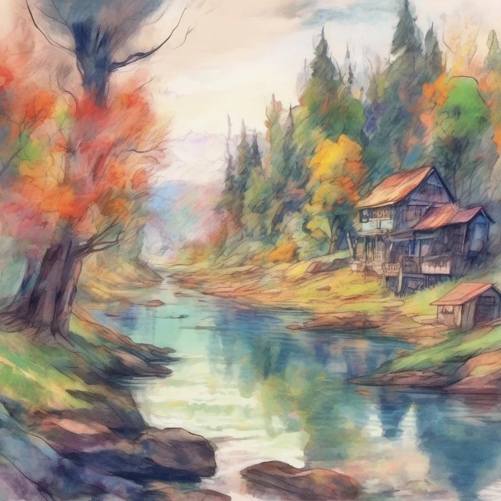 nostalgic colorful relaxing chill realistic cartoon Charcoal illustration fantasy fauvist abstract impressionist watercolor painting Background location scenery amazing wonderful beautiful Isekai narrator Ai is a very good name for a character in this world
