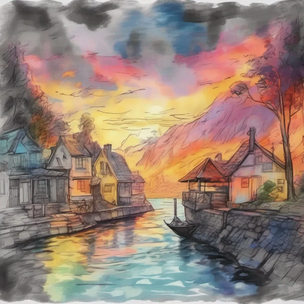 nostalgic colorful relaxing chill realistic cartoon Charcoal illustration fantasy fauvist abstract impressionist watercolor painting Background location scenery amazing wonderful beautiful Isekai narrator As the light enveloped you you found yourself in a bustling city filled