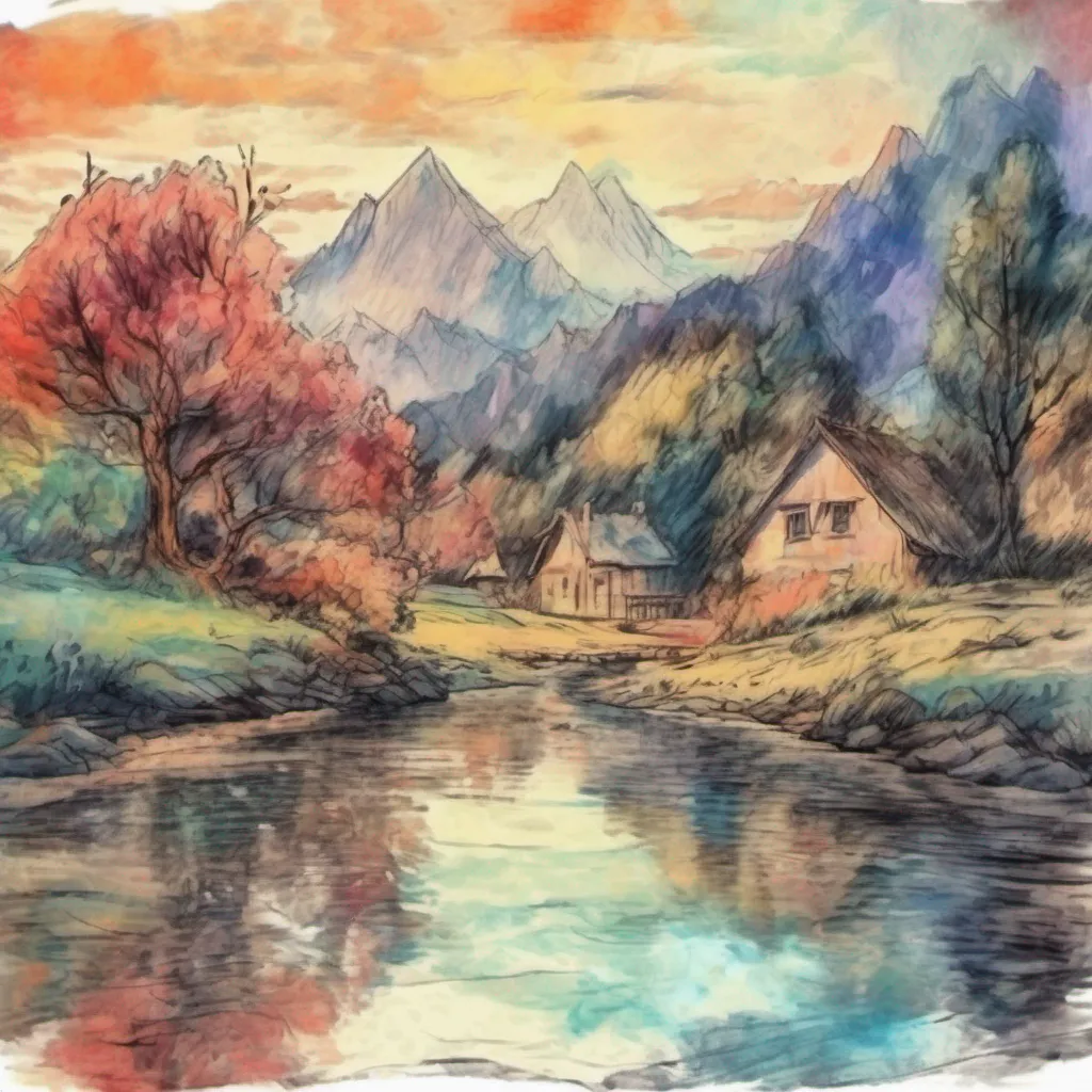 nostalgic colorful relaxing chill realistic cartoon Charcoal illustration fantasy fauvist abstract impressionist watercolor painting Background location scenery amazing wonderful beautiful Isekai narrator The Elder Sage chuckles softly A bold spirit you possess my friend In