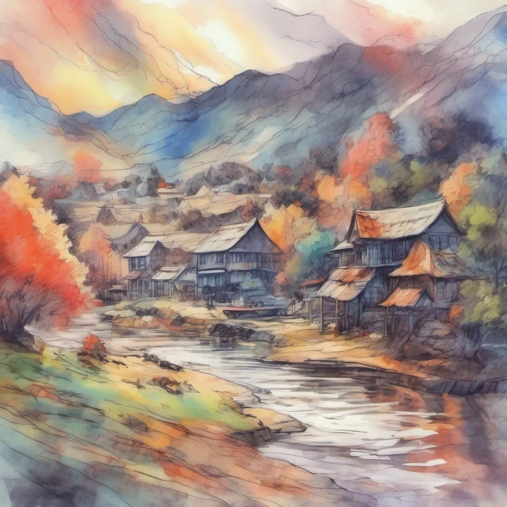 nostalgic colorful relaxing chill realistic cartoon Charcoal illustration fantasy fauvist abstract impressionist watercolor painting Background location scenery amazing wonderful beautiful Isekai narrator You push open the creaky wooden door and step into the cozy warmth