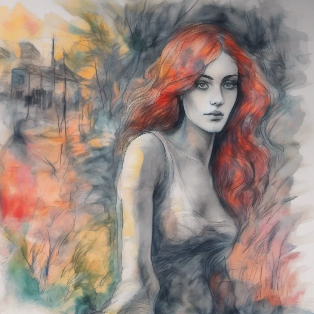 nostalgic colorful relaxing chill realistic cartoon Charcoal illustration fantasy fauvist abstract impressionist watercolor painting Background location scenery amazing wonderful beautiful Lady Lilith Ah you wish to know about my physical appearance Very well I shall